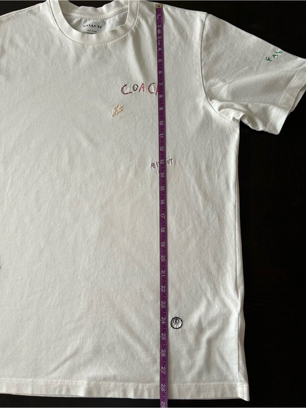 COACH DIARY SCRIPT T- SHIRT. SIZE LARGE - Picture 9 of 10